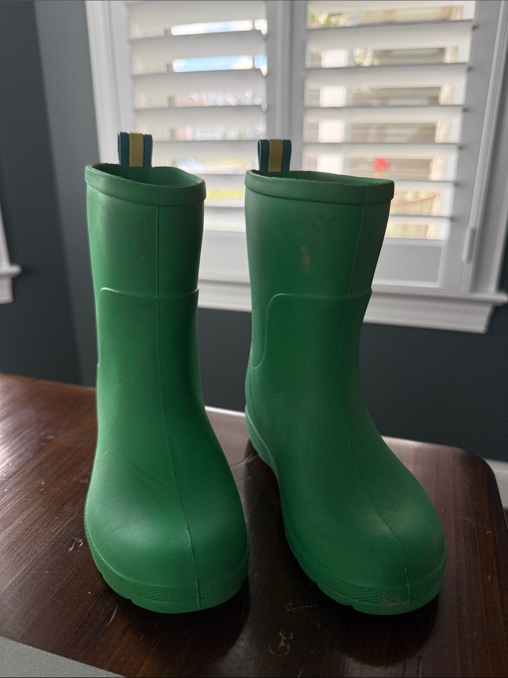 Kids Green Totes Rain Boots